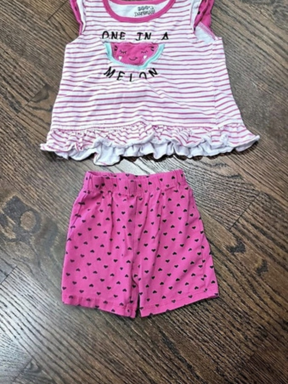 Dizzy Daisy Girls Pink & White Set Size 18 Months